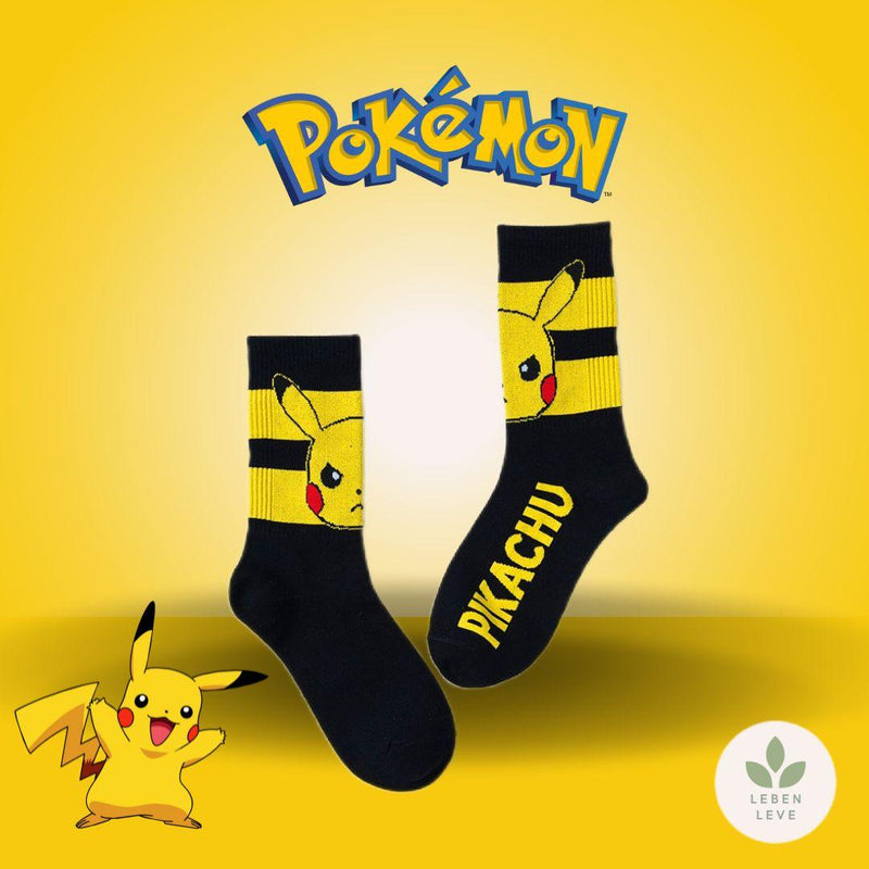 Kit 8 Meias Pokemon Confort Variadas - Cano Longo -  Fun2U