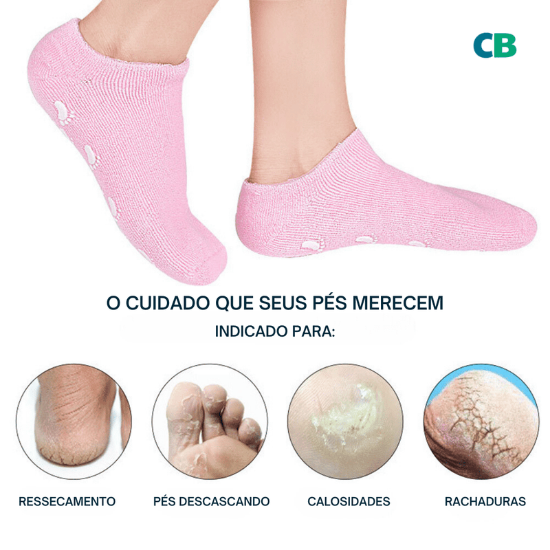 Meias Skincare Confort  - Pés macios e saudáveis.