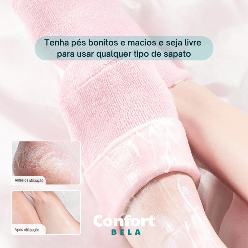 Meias Skincare Confort  - Pés macios e saudáveis.