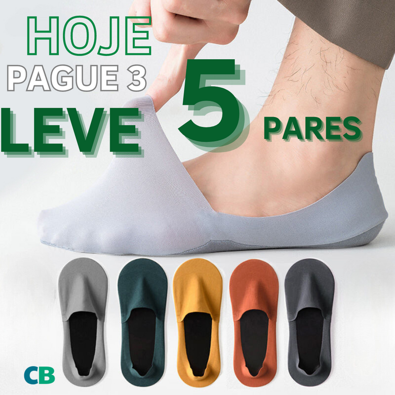 Meias Air Tech Confort - Promoção Limitada Compre 3 e Leve 5