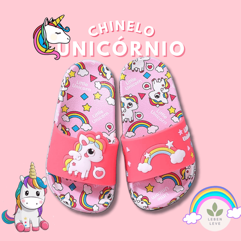 Chinelo Confort Unicórnio