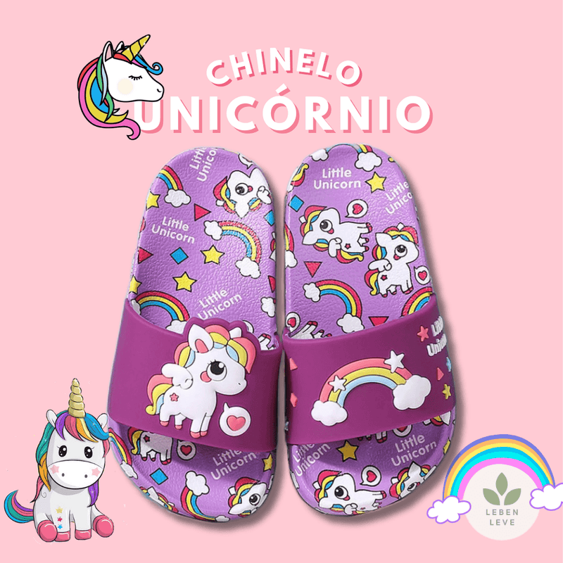 Chinelo Confort Unicórnio