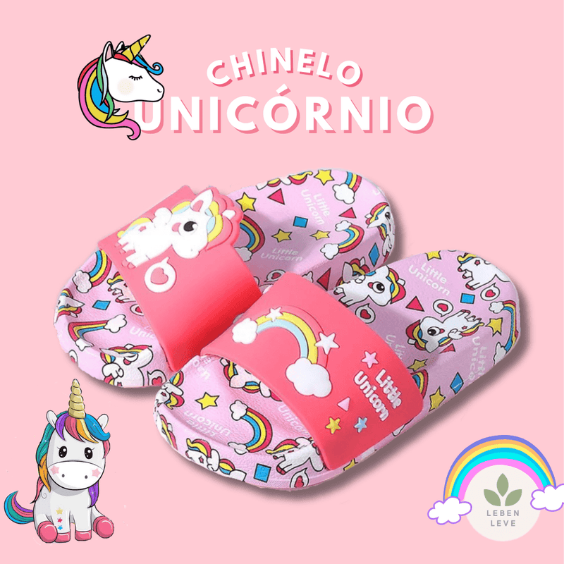 Chinelo Confort Unicórnio