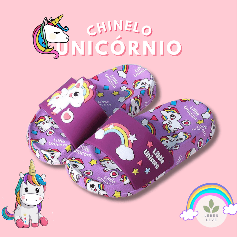 Chinelo Confort Unicórnio