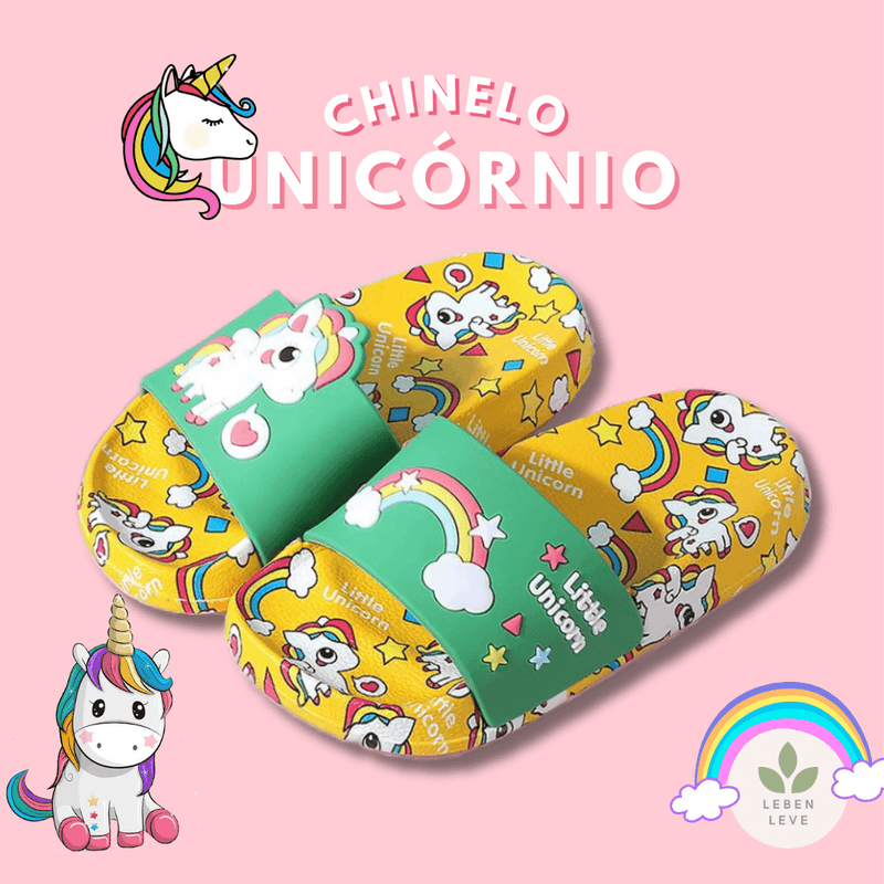 Chinelo Confort Unicórnio