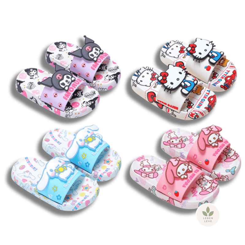 Chinelo Confort Hello Kitty + Brinde Par de Meias Hello Kitty