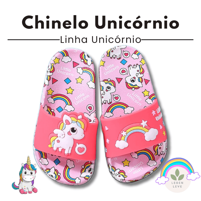 Chinelo Confort Unicórnio