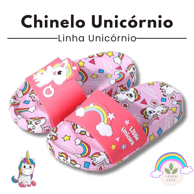 Chinelo Confort Unicórnio